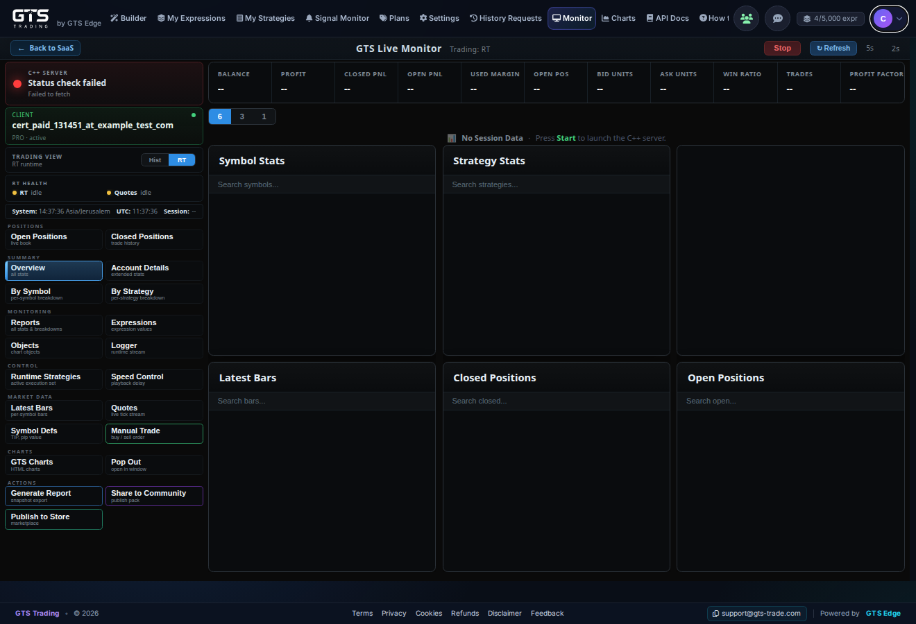 Monitor page