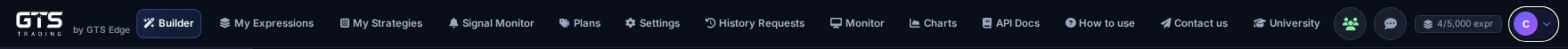 Top navigation bar