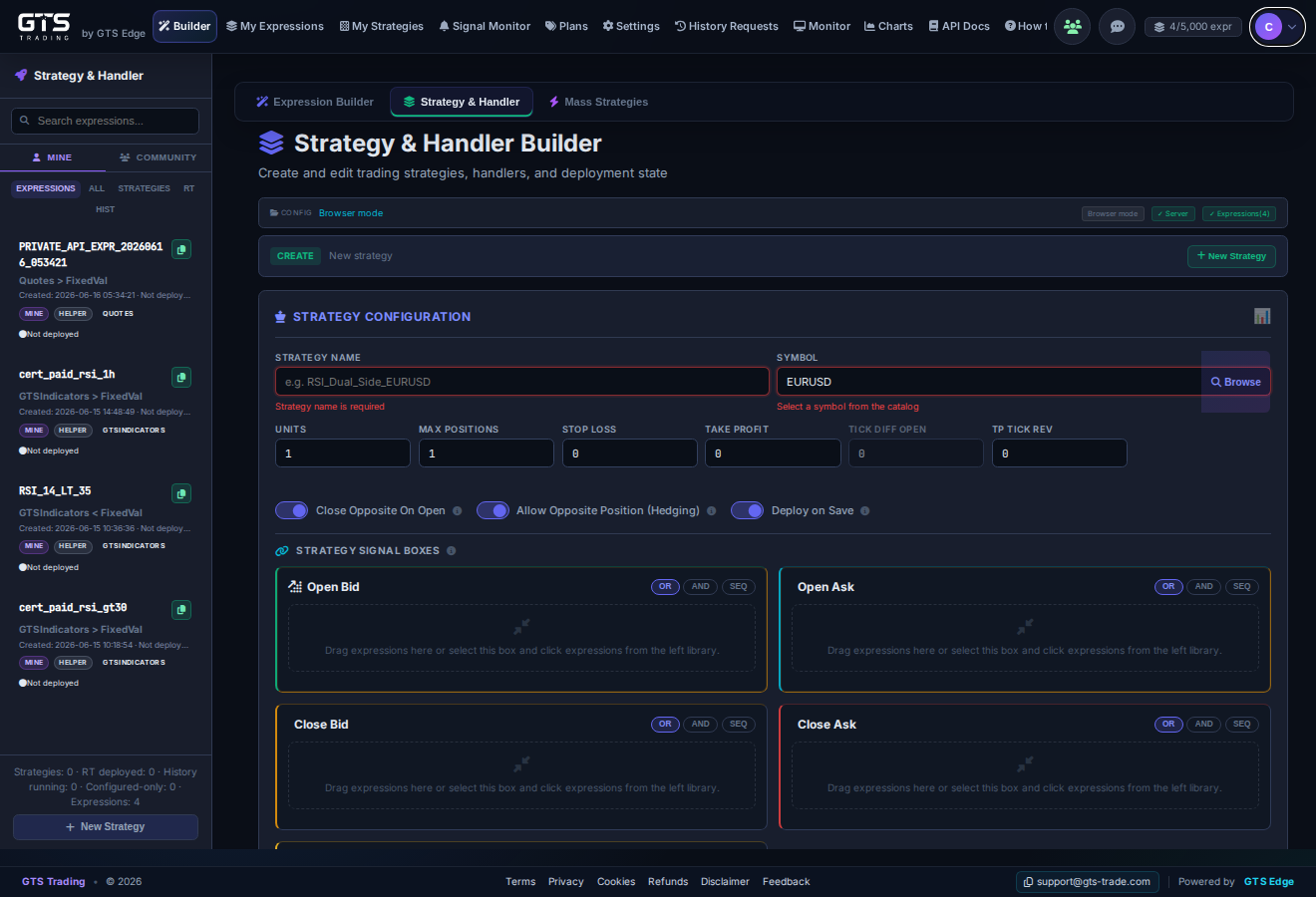 Strategy & Handler builder